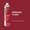 COLORSHOT Gloss Spray Paint Speeding Ticket (Dark Red) 10 oz. 4 Pack